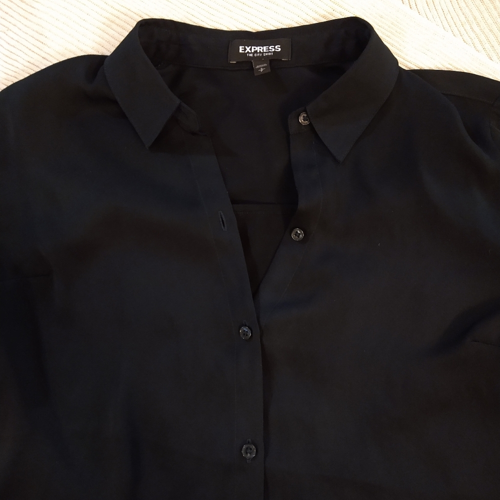 Express The City Shirt Button Down Long Sleeve - Picture 8 of 9
